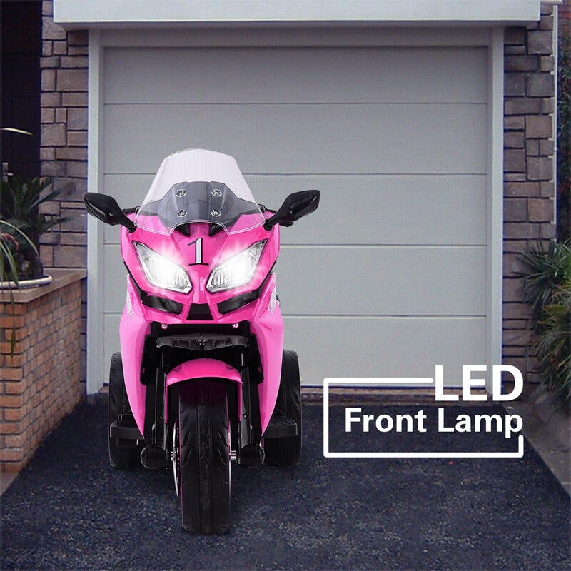 12V Rechargeable Electric Ride-On Motorcycle Toy Bike 1.8-3.2 MPH for Ages 3-6 Trend Times 6