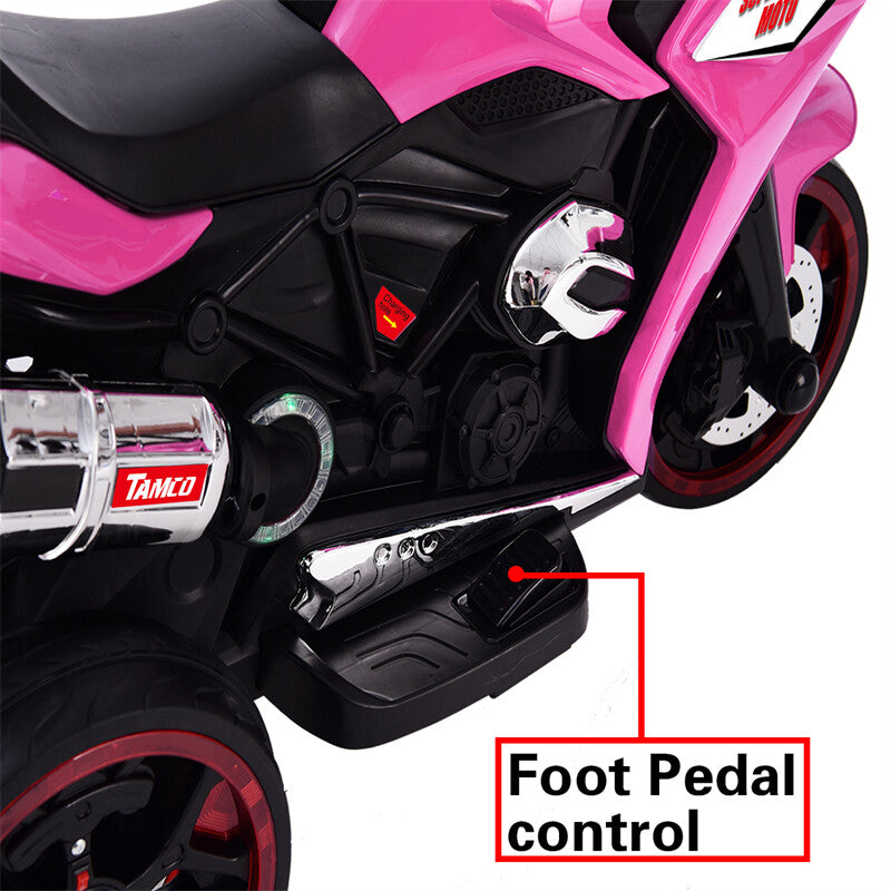 12V Rechargeable Electric Ride-On Motorcycle Toy for Kids 3-6 Years, Speeds 1.8-3.2 MPH Trend Times 3