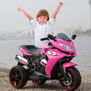 12V Rechargeable Electric Ride-On Motorcycle Toy for Kids 3-6 Years, Speeds 1.8-3.2 MPH Trend Times 6