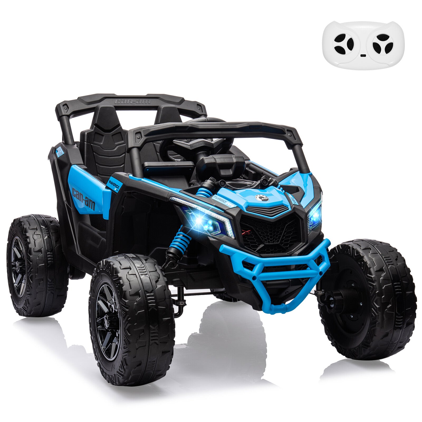 12V Electric Off-Road UTV Ride-On Car for Kids with Remote Control, LED Lights, and Music Trend Times 12