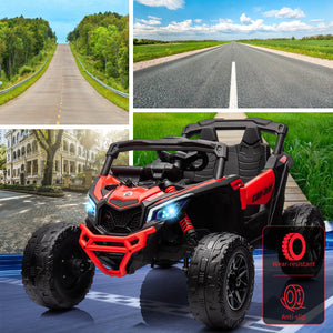 12V Electric Off-Road UTV Ride-On Car for Kids with Remote Control, LED Lights, and Music Trend Times 4