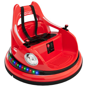 12V Electric Ride-On Bumper Car for Kids and Toddlers with Parent Remote Control and 360-Degree Spin Trend Times 0