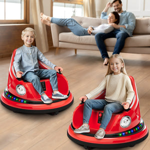 12V Electric Ride-On Bumper Car for Kids and Toddlers with Parent Remote Control and 360-Degree Spin Trend Times 10