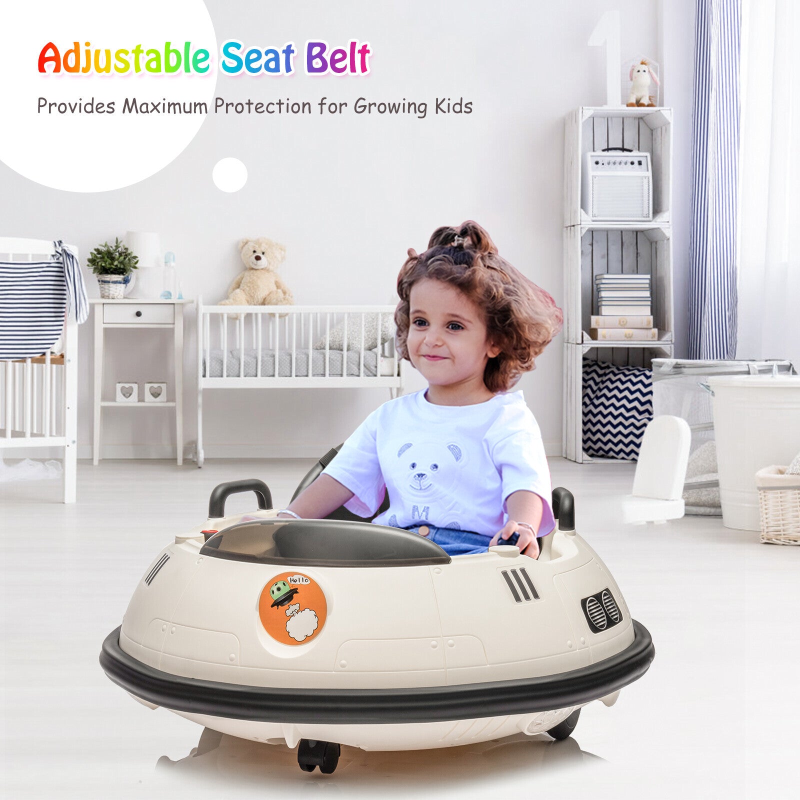 12V Electric Ride-On Bumper Car for Toddlers and Kids with Remote Control Trend Times 13