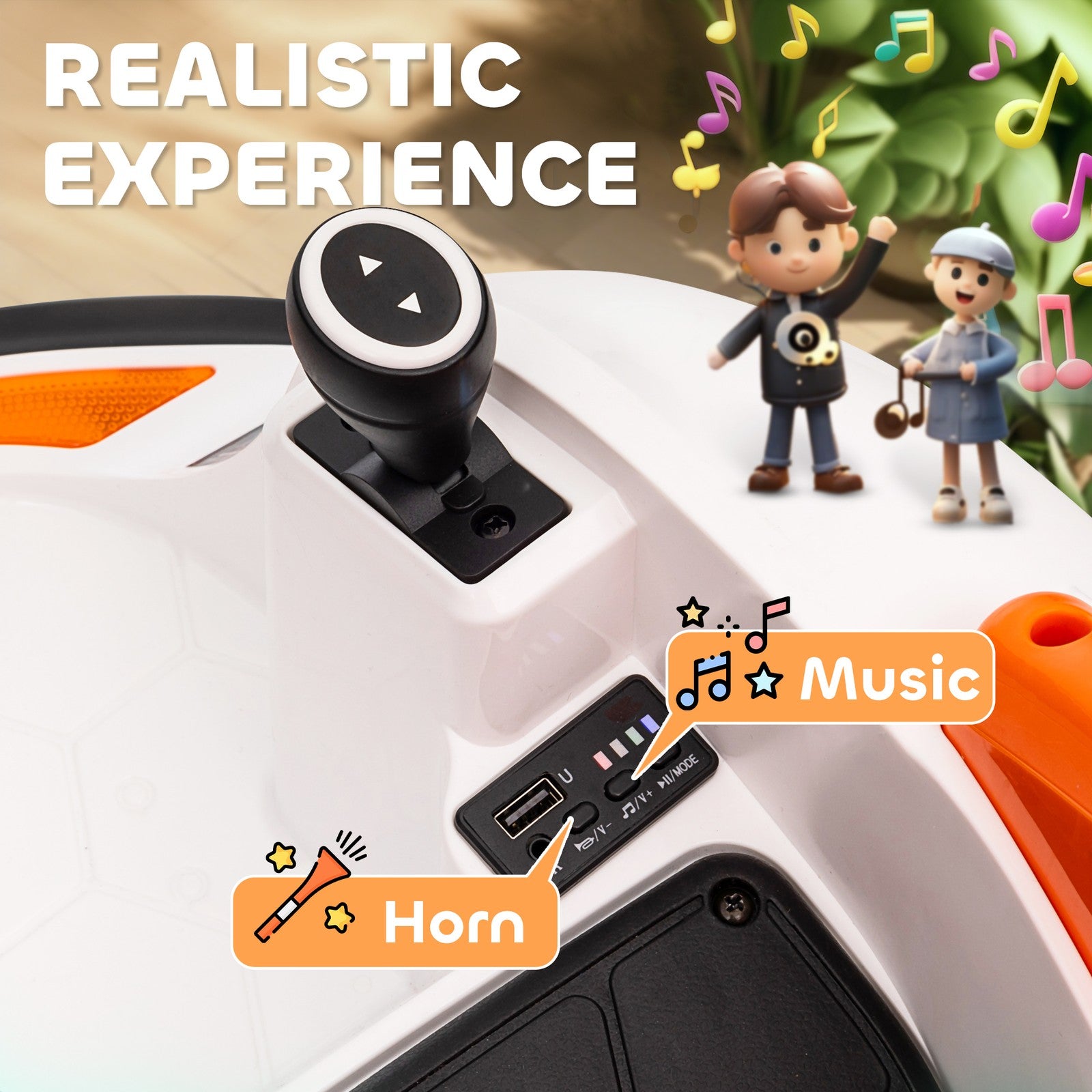 12V Electric Ride-On Bumper Car with Remote Control in Orange Trend Times 5