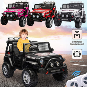 12V Electric 2-Seater Kids Ride-On Jeep Truck with Remote Control Trend Times 9