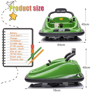 12V Electric Ride-On Baby Bumper Car for Toddlers with Remote Control and MP3 Player Trend Times 1