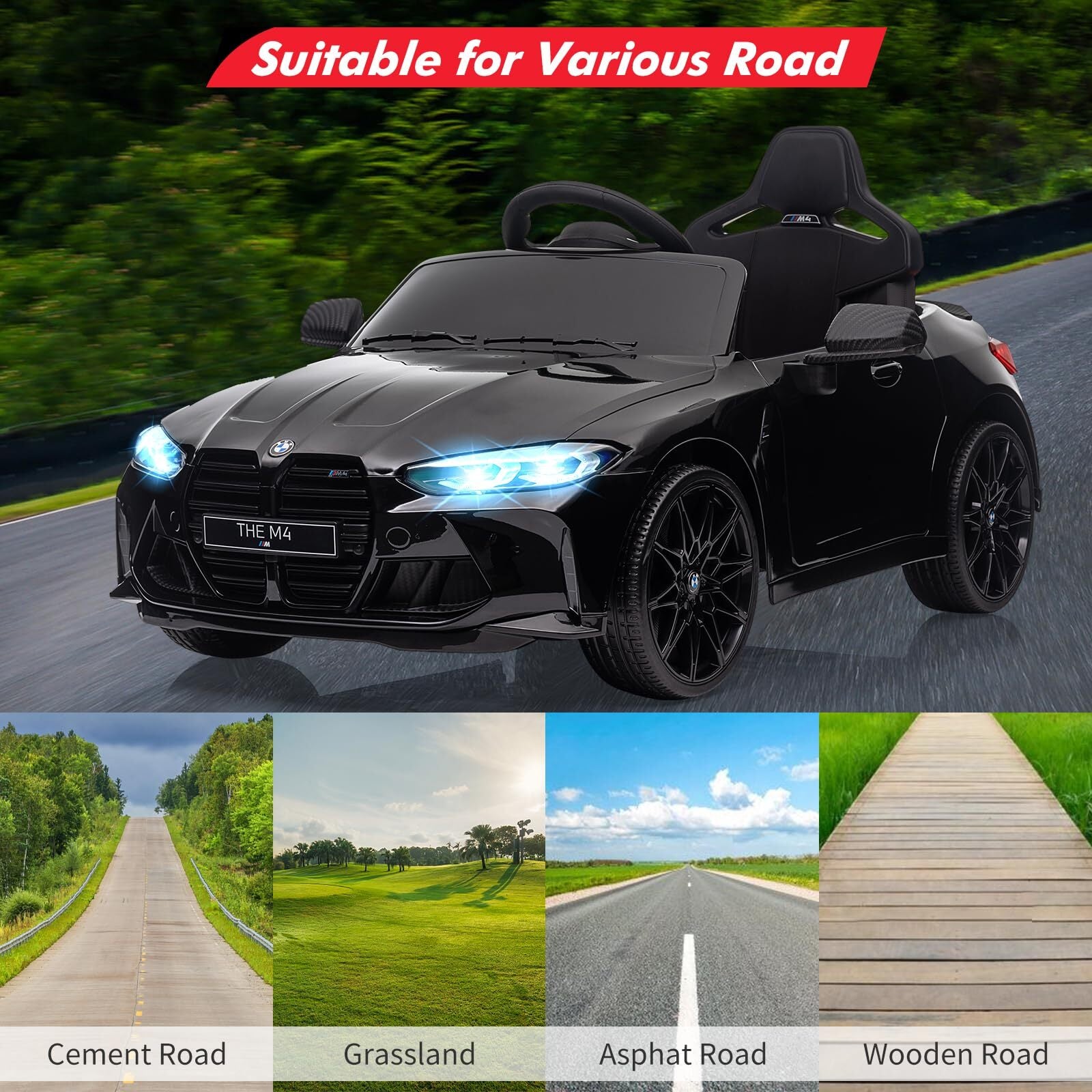 12V Electric Ride-On Car for Kids with Remote Control, Suspension System, and 3 Speed Settings Trend Times 7