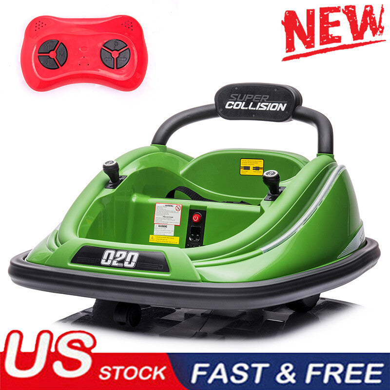 12V Electric Kids Ride-On Bumper Car with 360° Rotation and Remote Control Trend Times 0