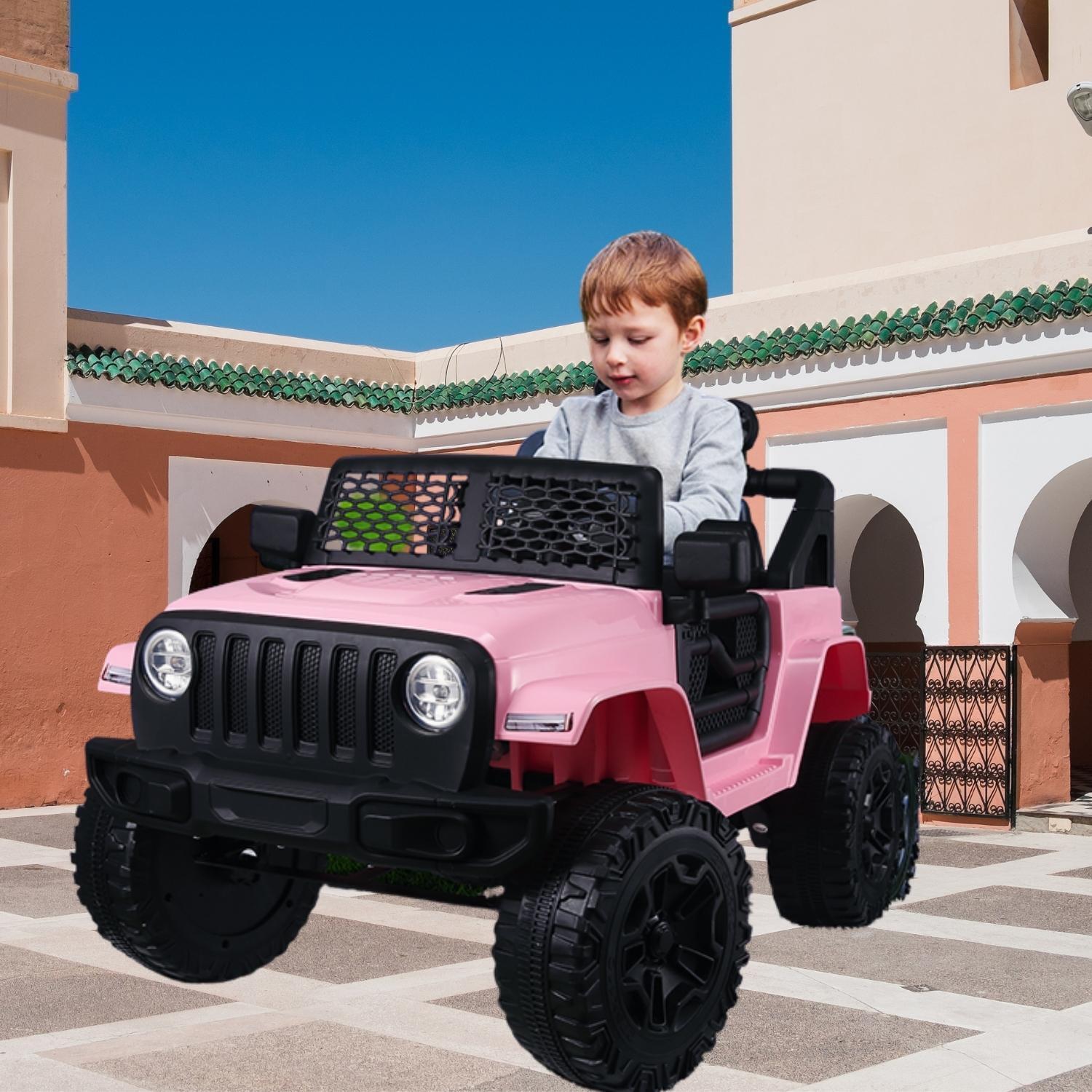 12V Electric Ride-On Jeep Toy Vehicle with Remote Control, Music, and LED Lights Trend Times 4