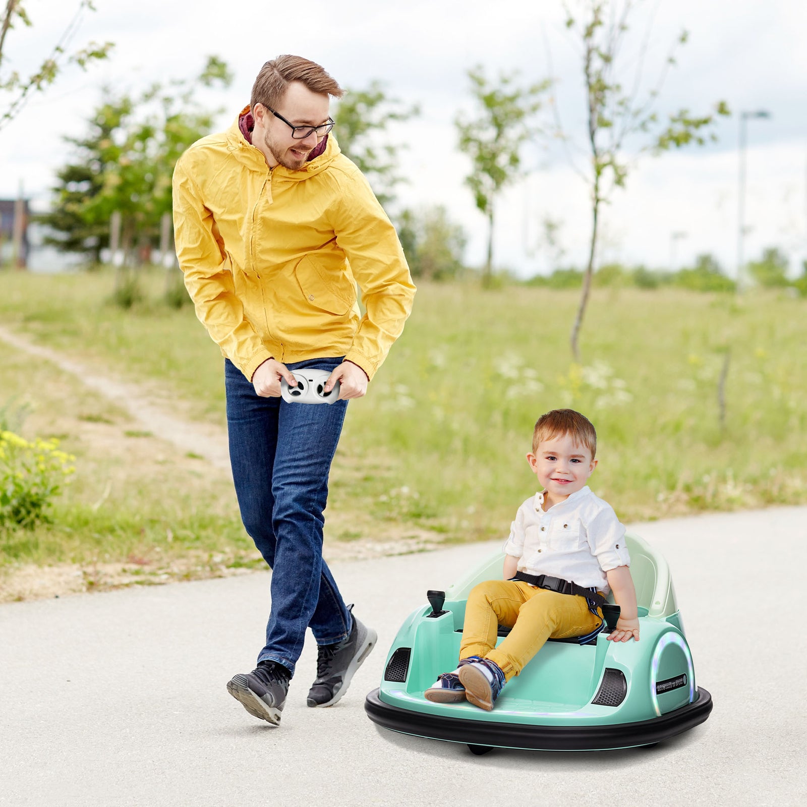 12V Electric Ride-On Bumper Car with Remote Control for Toddlers Ages 1-5 Trend Times 1