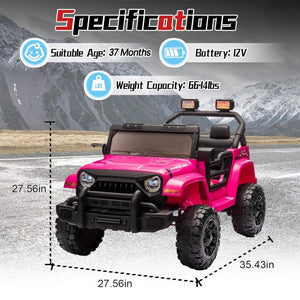 12V Electric Ride-On UTV Car for Kids with Remote Control, LED Lights, USB, and Rechargeable Battery Trend Times 9