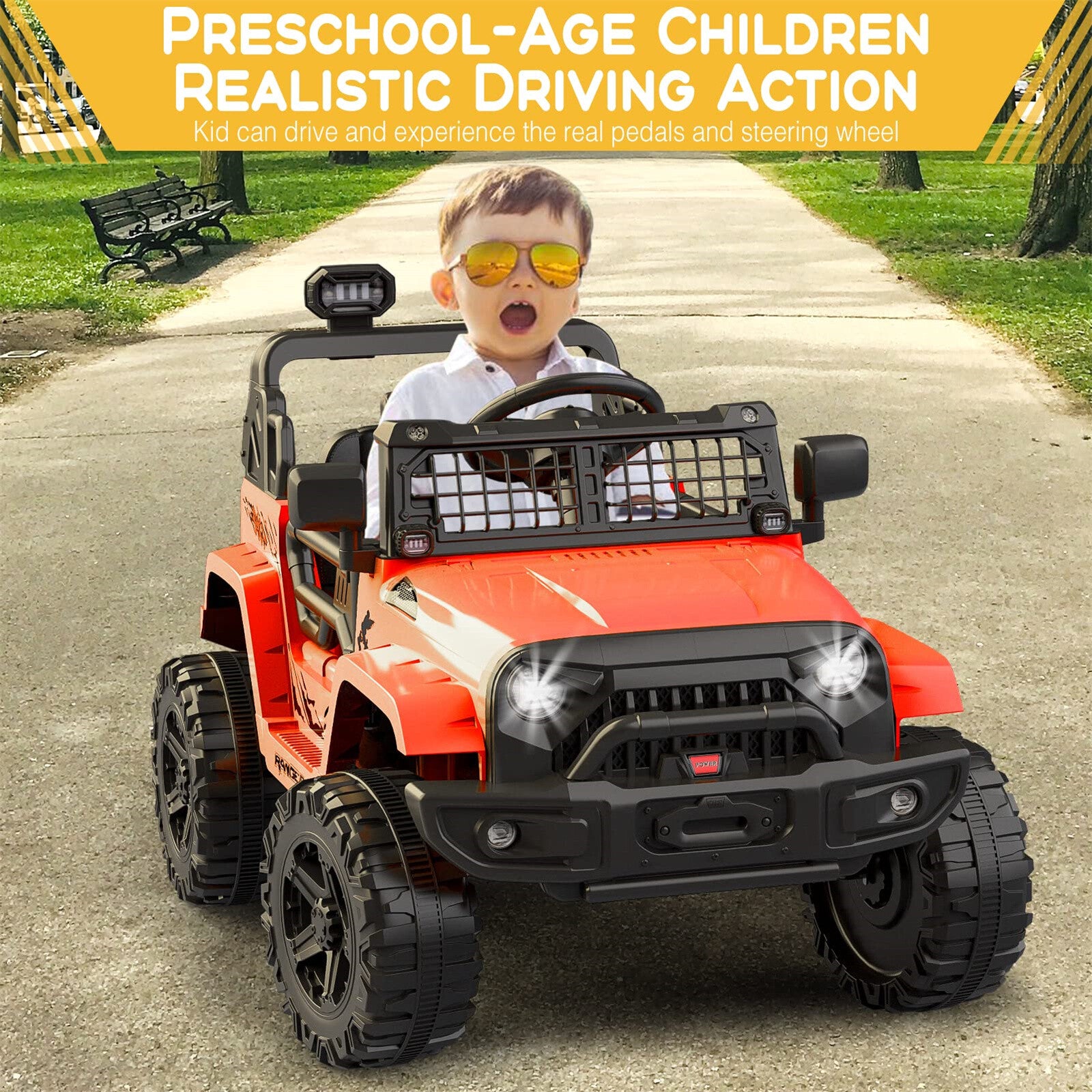 12V Electric Ride-On Truck Car for Kids with Remote Control and Spring Suspension Trend Times 5