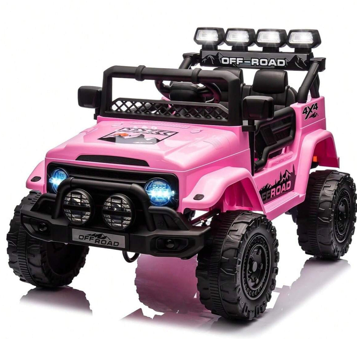 12V Electric Ride-On Truck for Kids with Remote Control, Spring Suspension, LED Lights, and Music Trend Times 1