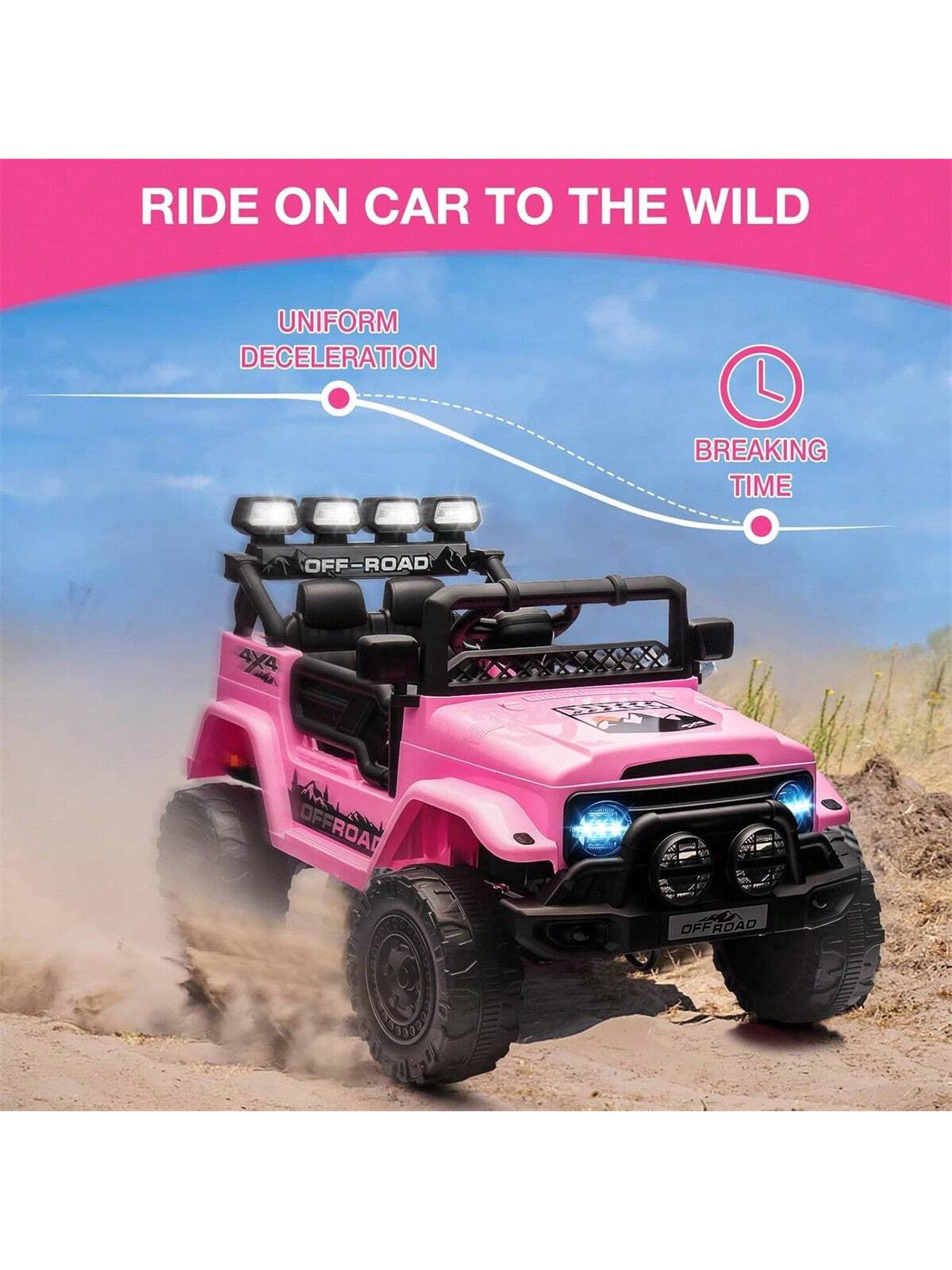 12V Electric Ride-On Truck for Kids with Remote Control, Spring Suspension, LED Lights, and Music Trend Times 8