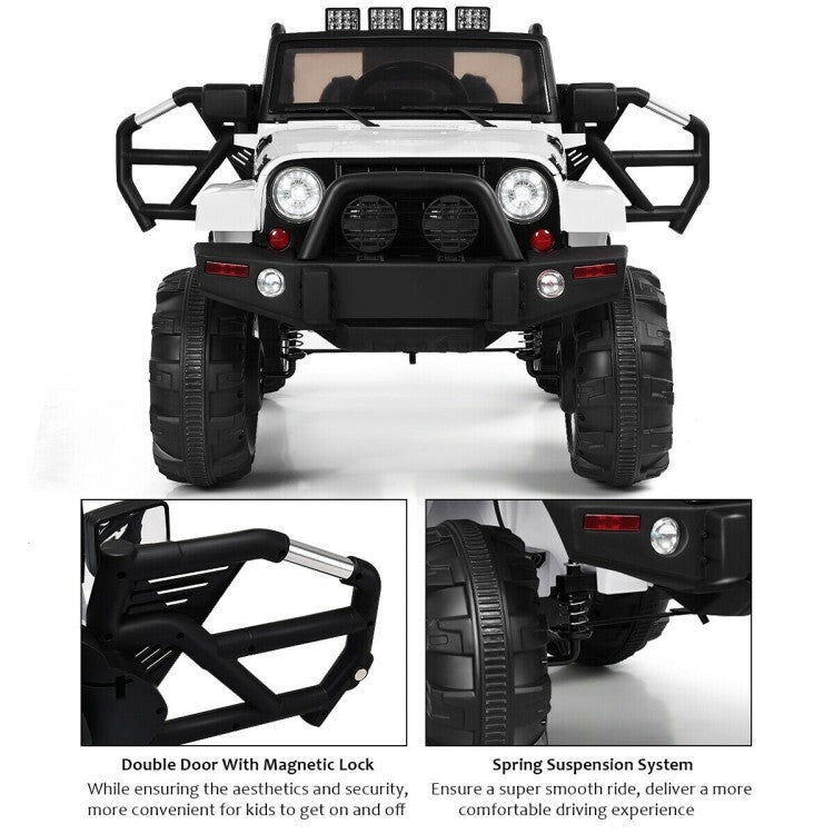 12V Electric Kids Ride-On Truck with Remote Control and LED Lights Trend Times 6