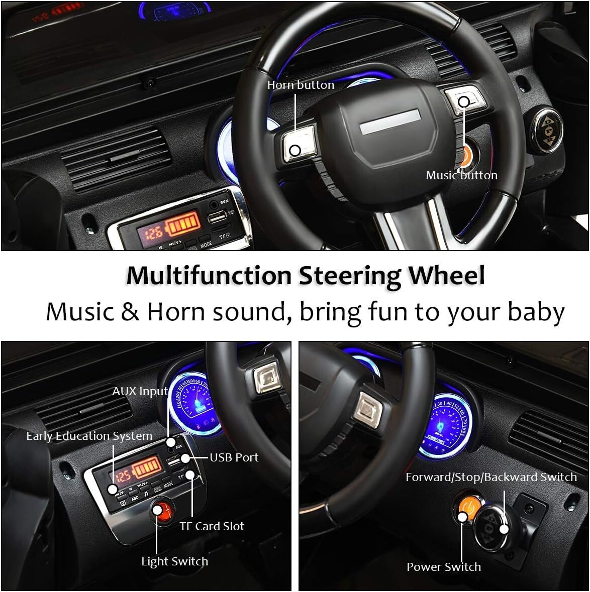 12V Electric Ride-On Truck with Double Doors, Parental Control, and Suspension System Trend Times 6