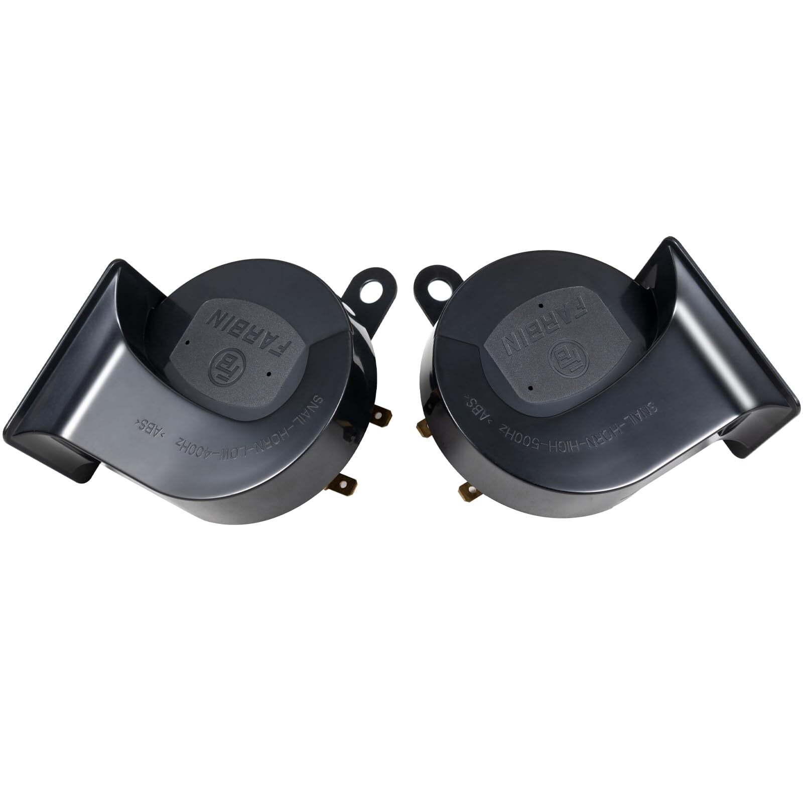 12V Electric Snail Horn 130dB Waterproof for Motorcycle Car Truck Train Black Trend Times 0