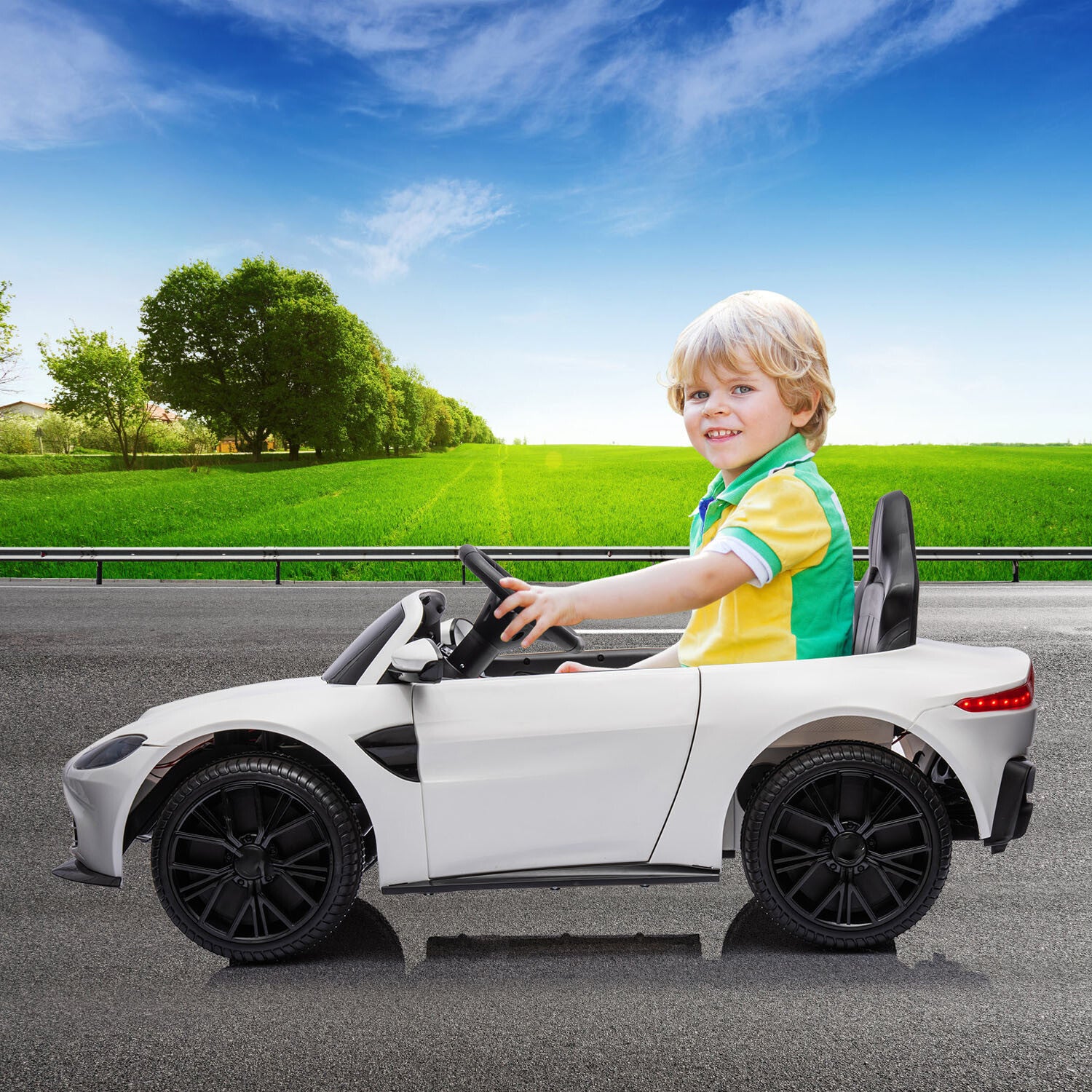 12V Battery-Powered Electric Sports Car Toy with Remote Control for Kids Trend Times 10
