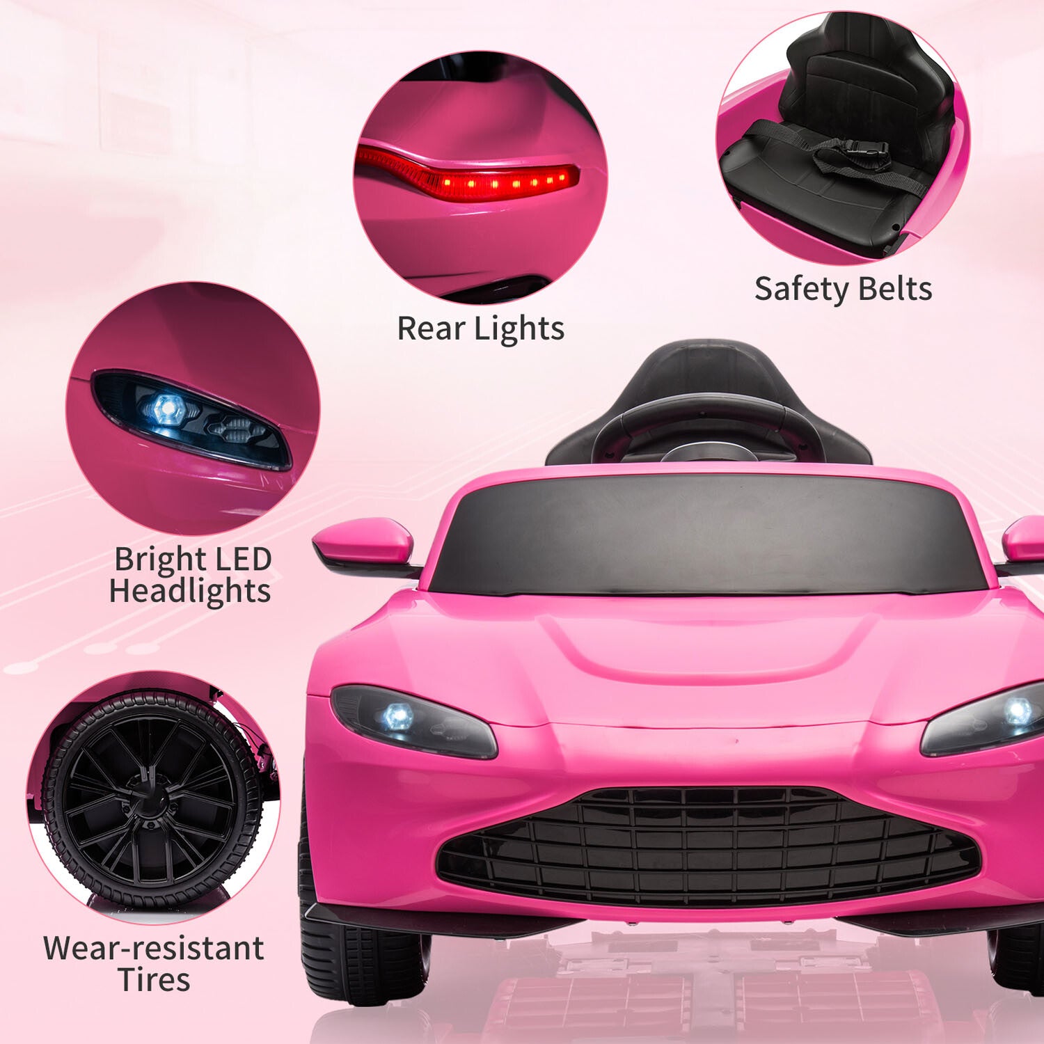 12V Battery-Powered Electric Sports Car Toy with Remote Control for Kids Trend Times 13