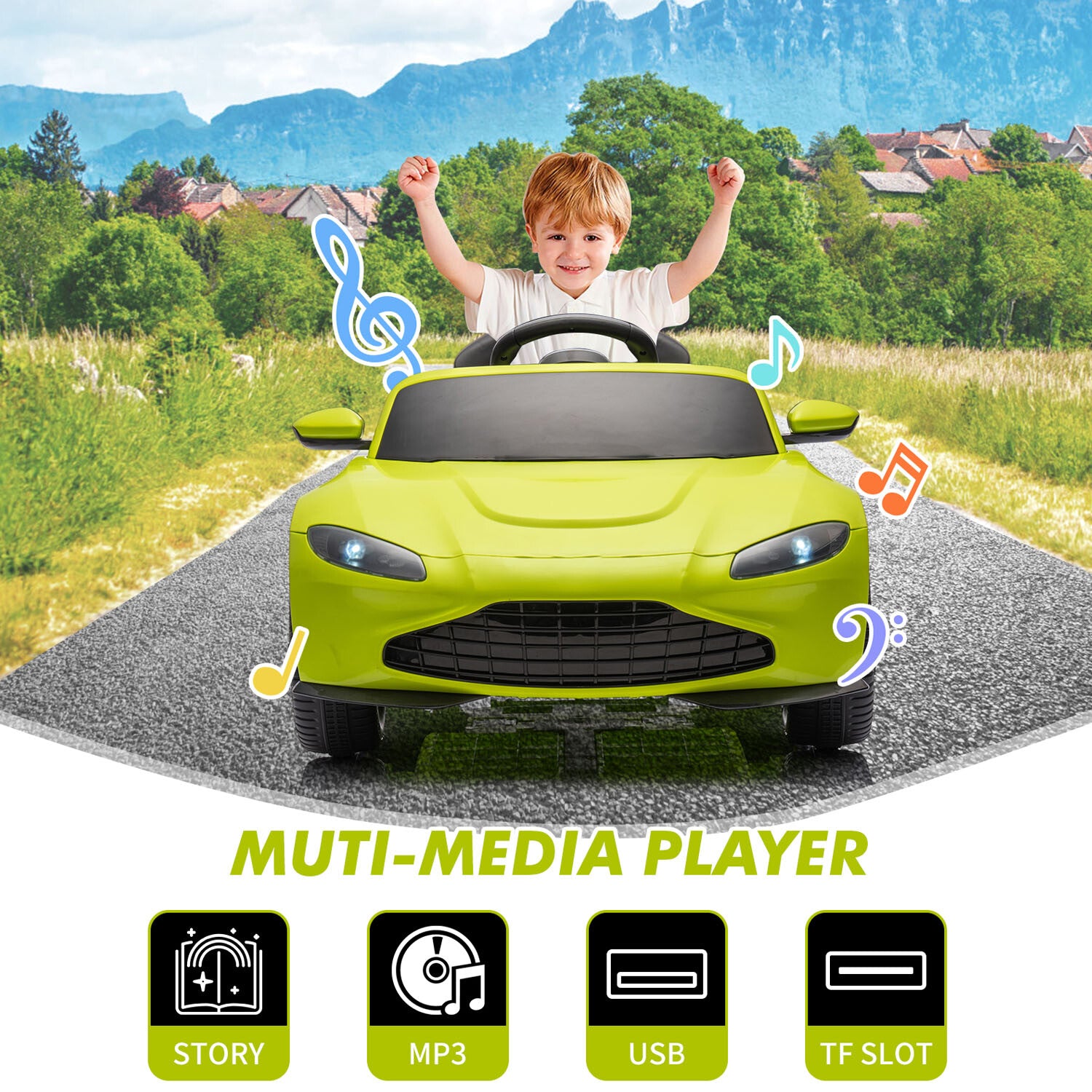 12V Battery-Powered Electric Sports Car Toy with Remote Control for Kids Trend Times 23