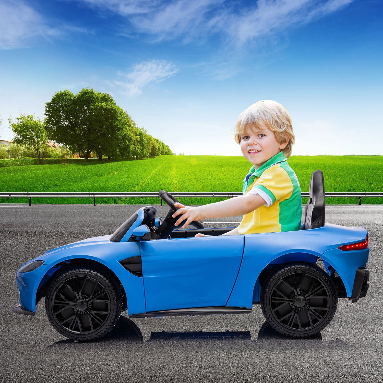 12V Battery-Powered Electric Sports Car Toy with Remote Control for Kids Trend Times 5