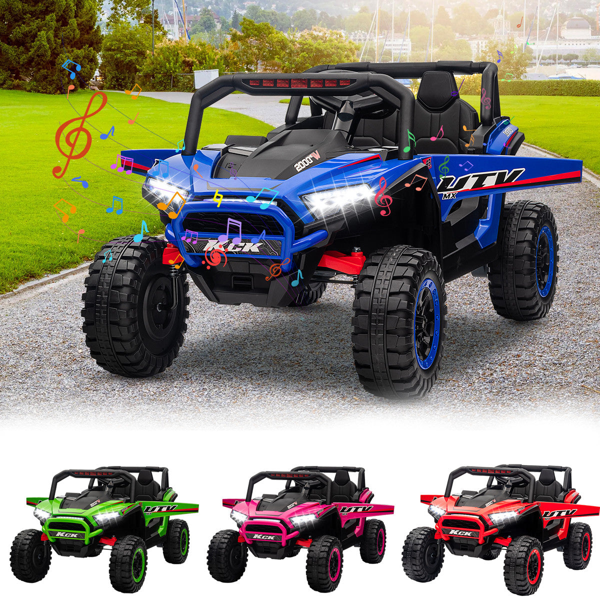 12V Electric Ride-On UTV for Kids with Remote Control and Rechargeable Battery Trend Times 4