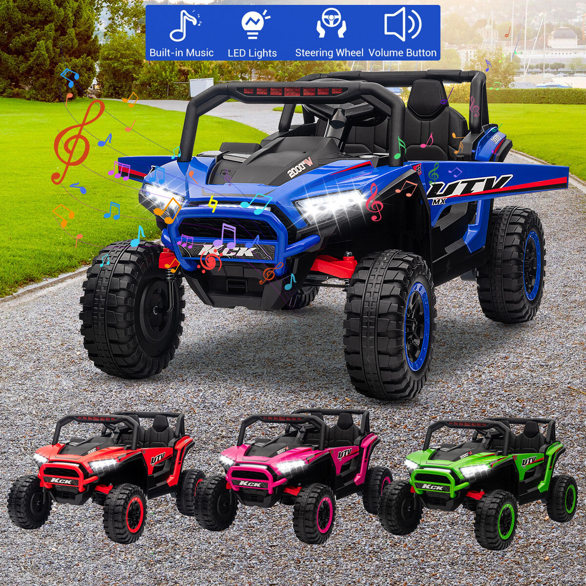 12V Electric UTV Ride-On Car for Children with Remote Control and Battery Powered Trend Times 4