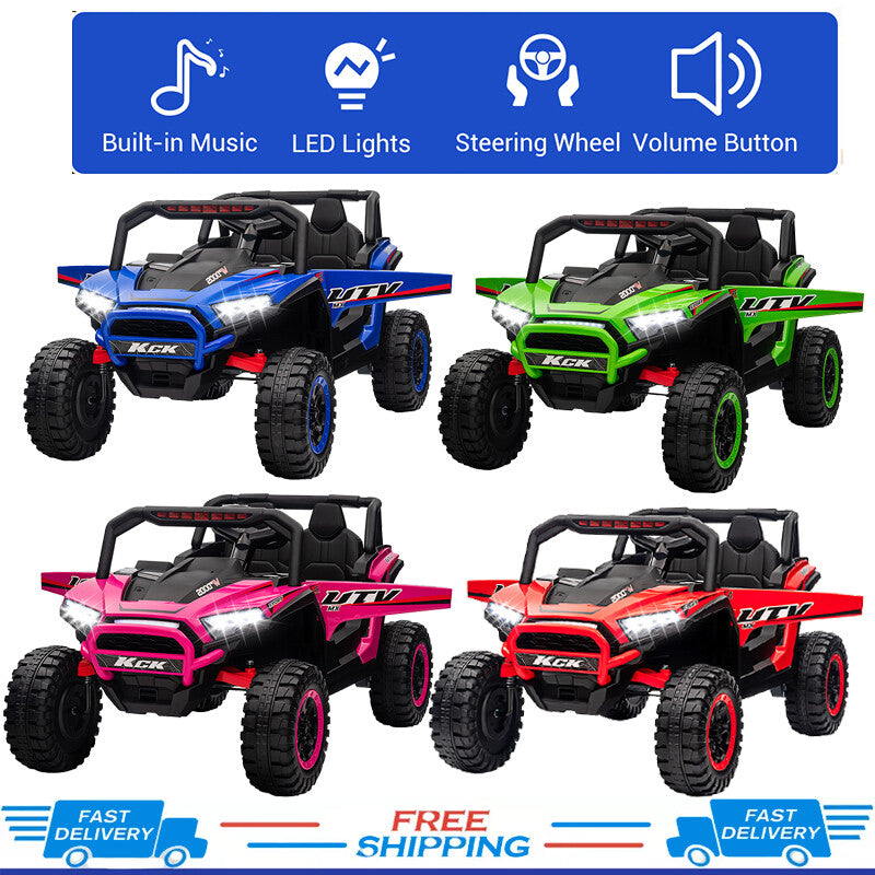 12V Electric UTV Ride-On Car for Kids Battery Powered with Remote Control Trend Times 4