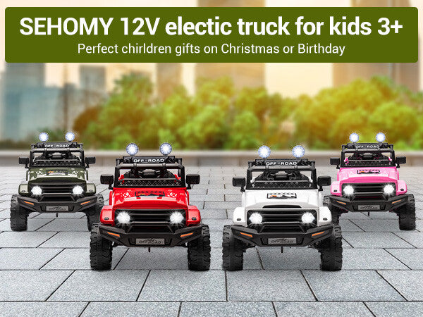 12V Electric 2-Seater Kids Ride-On Jeep Truck with Remote Control Trend Times 12