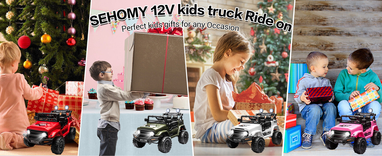12V Electric 2-Seater Kids Ride-On Jeep Truck with Remote Control Trend Times 14