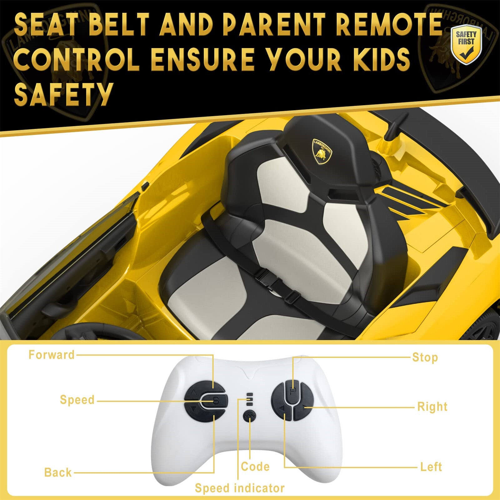 12V Battery-Powered Electric Ride-On Sports Car for Kids with Remote Control Trend Times 9