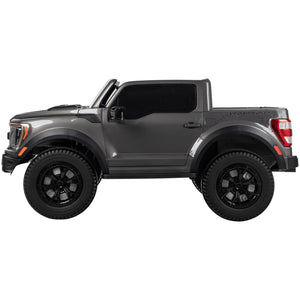 12V Ford F-150 Raptor Battery-Powered Ride-On Toy for Kids 3+ in Carbonized Grey Trend Times 9