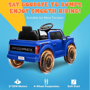 12V Ford F-150 Raptor Ride-On Truck with Remote Control, Lights, and Bluetooth Trend Times 2