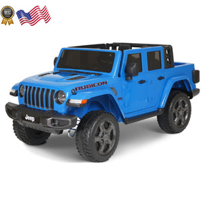 12V Battery Powered Gladiator Rubicon 2-Seater Ride-On Toy Blue Trend Times 1