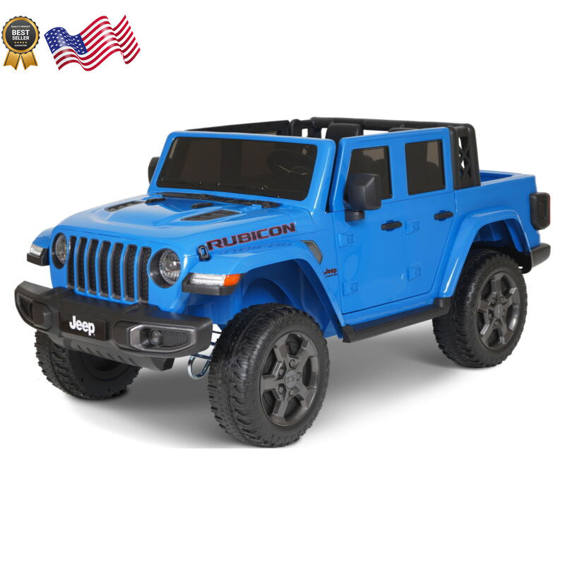 12V Battery Powered Gladiator Rubicon 2-Seater Ride-On Toy Blue Trend Times 1