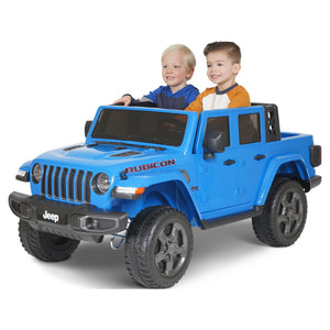 12V Gladiator Rubicon Battery-Powered 2-Seater Ride-On Vehicle in Blue Trend Times 0