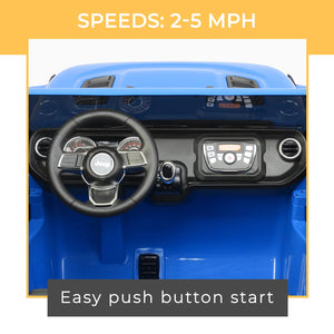 12V Gladiator Rubicon Battery-Powered 2-Seater Ride-On Vehicle in Blue Trend Times 7
