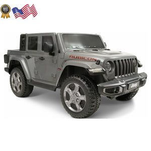 12V Battery-Powered Gladiator Rubicon 2-Seater Ride-On Vehicle for Kids Ages 3-8 Gray Trend Times 1
