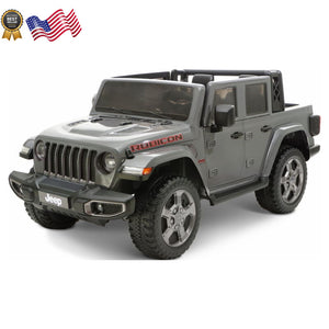12V Battery-Powered Gladiator Rubicon 2-Seater Ride-On Vehicle for Kids Ages 3-8 Gray Trend Times 11
