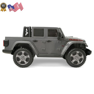 12V Battery-Powered Gladiator Rubicon 2-Seater Ride-On Vehicle for Kids Ages 3-8 Gray Trend Times 7