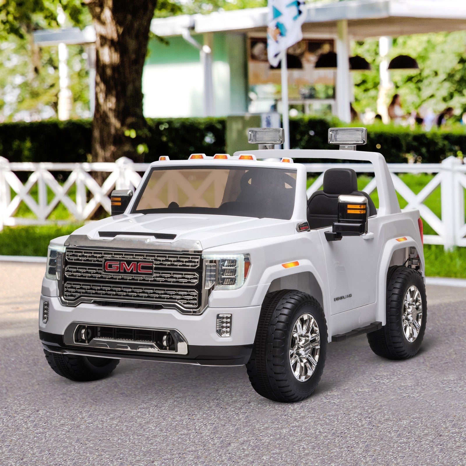 12V GMC Sierra HD Kids Ride-On Car with Battery, Remote Control, and Music Trend Times 0