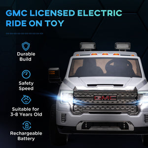 12V GMC Sierra HD Kids Ride-On Car with Battery, Remote Control, and Music Trend Times 4