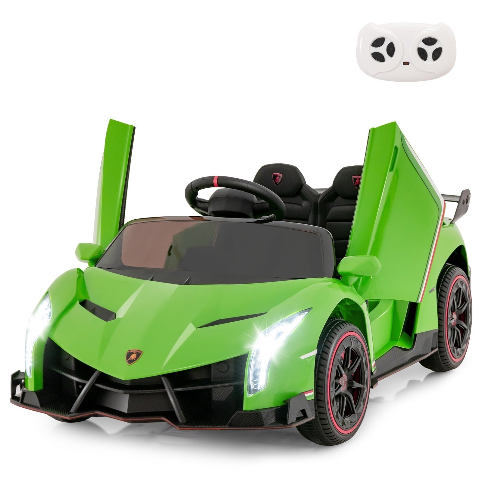 12V Green 4WD Kids Ride-On Sports Car Battery Powered with Power Adapter Trend Times Variant 0