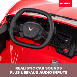 12V Battery-Powered Corvette Stingray Ride-On Car with Sounds for Kids Ages 3+ Trend Times 2