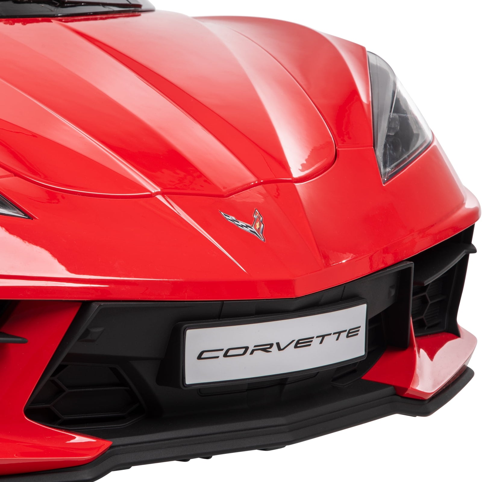 12V Battery-Powered Corvette Stingray Ride-On Car with Sounds for Kids Ages 3+ Trend Times 7
