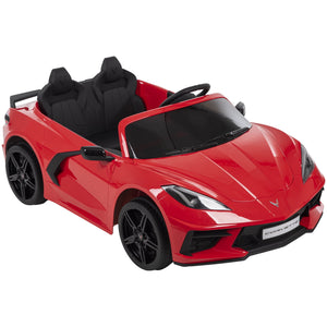 12V Battery-Powered Corvette Stingray Ride-On Car with Sounds for Kids Ages 3+ Trend Times 9