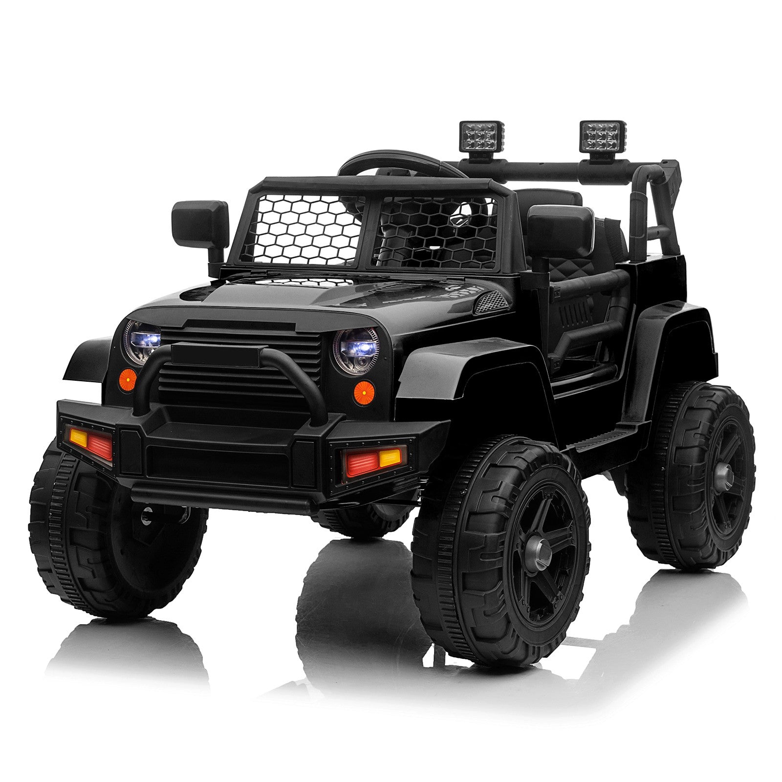 12V Kids Ride-On Jeep Car with Parent Remote Control, MP3 Input, LED Lights, and 3 Speed Settings Trend Times 0