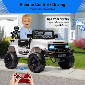 12V 2-Seater Electric Ride-On Truck Car with Parent Remote Control for Kids Trend Times 22
