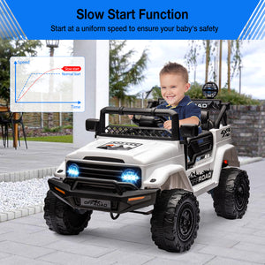 12V 2-Seater Electric Ride-On Truck Car with Parent Remote Control for Kids Trend Times 24